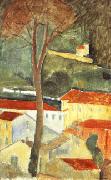 Amedeo Modigliani landscape at cagnes China oil painting reproduction